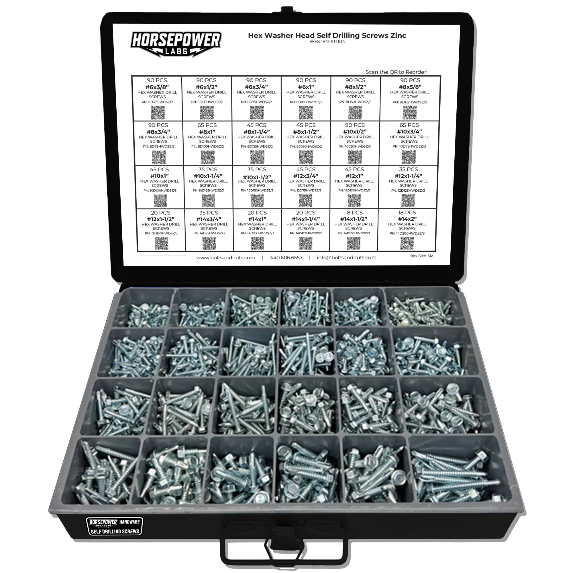Inch Hex Washer Head Self Drilling Screws Kit - Image 3